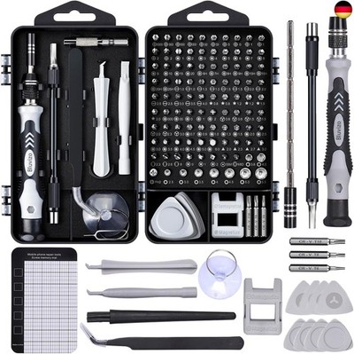 Precision Mechanic Tool Set Mini Screwdriver:  122 in 1 Computer Repair Tool Set