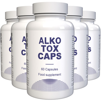 Alkotox - 300 Kapseln (5 x 60 Kapseln) - 5er Pack - 22 Vitaminen & Mineralien