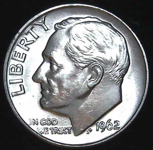 1962-P 10C Roosevelt Dime BU 90% Silver 26utc0117-1
