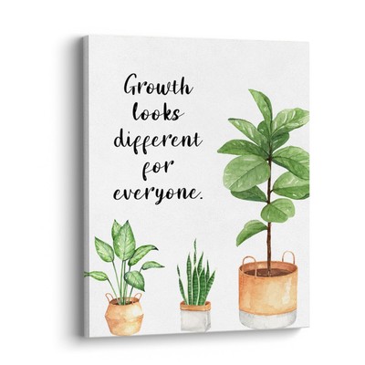 XWELLDAN Growth Looks Different for Everyone Mental Health Growth Mindset Wal...