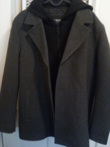 Men's Guess Dress Casual Jacket Size Small w/detachable hood - Picture 3 of 8