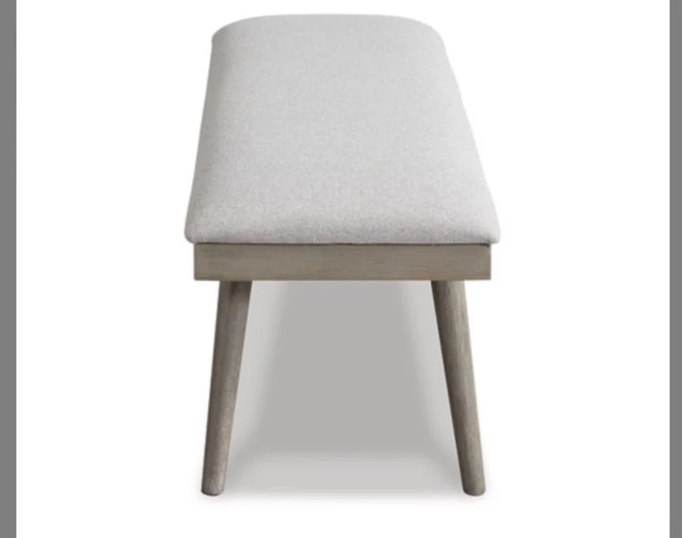 Ashley Furniture Dining Bench Gray Ronstyne Upholstered Dining Bench Foto 4 de 4