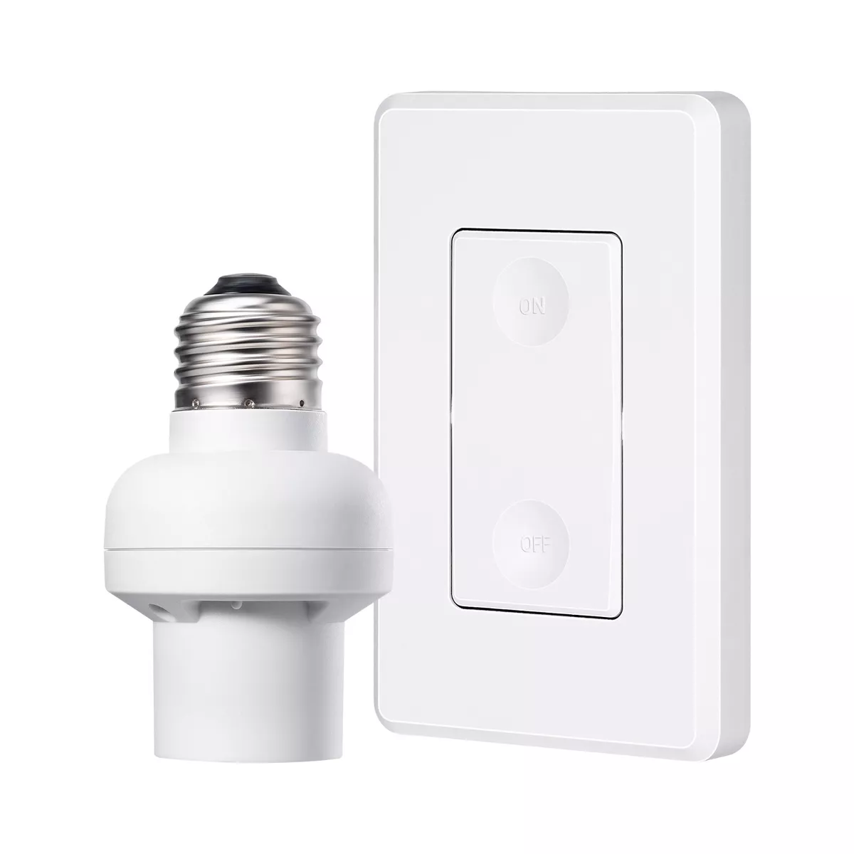 DEWENWILS Remote Control Light Bulb Socket, Wireless Light Socket Switch  Kit, Remote Light Socket E26/E27 Base for Pull Chain Light Fixture, No