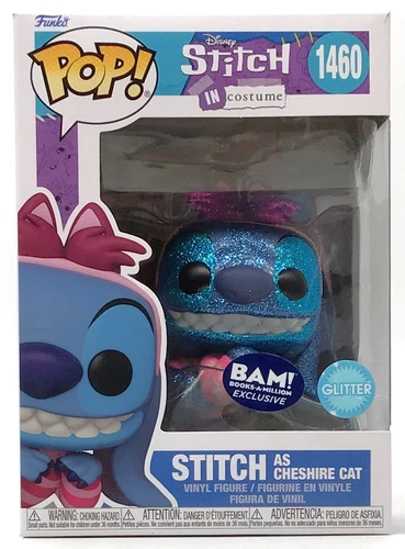 Funko Pop! Disney Stitch as Cheshire Cat #1460 Glitter Exclusive with Protector