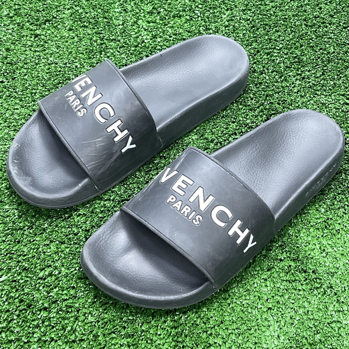 Givenchy Black Slide Sandals Men- Rare Size | eBay Givenchy Black Slide Sandals Men- Rare Size | eBay