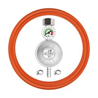 Cellfast Propan-Butan Anschlussset Manometer Komplettset Schlauch 37 Mbar