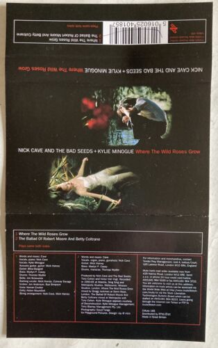 Nick Cave + Kylie Minogue – Where The Wild Roses Grow Cassette Single Mute UK