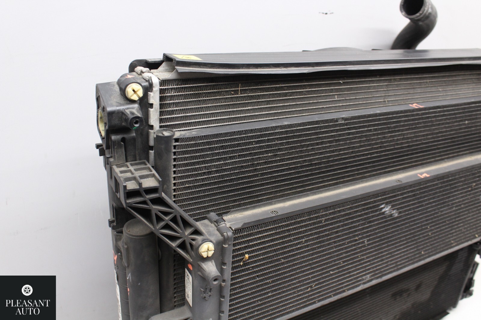  14-20 Maserati Ghibli Quatt Front Clip Radiator Cooling Fan Condenser Set Oem