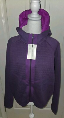 NWT Nike Womens Jacket Tech Knit XS C19432-525 Purple Tech Pack Zip Hooded Large