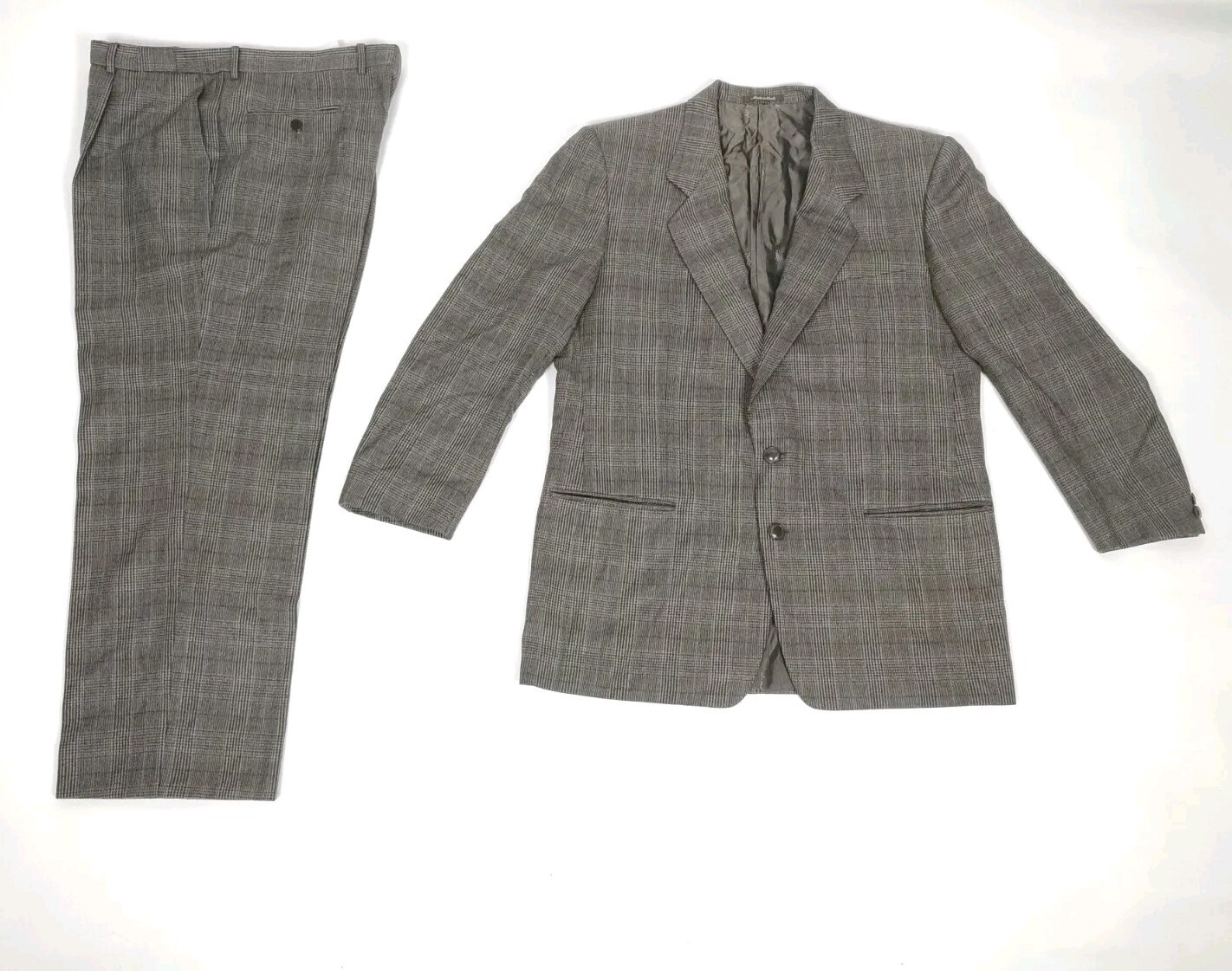 Vintage Abito Suit Yves Saint Laurent size 52 Virgin Wool Completo Made In Italy