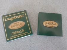 Longaberger Collector's Club 5 yr Charter Member Lapel Pin NEW in box