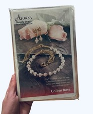 NEW Annie's Simply Beads Kit-of-the Month Club Kit BD057 Golden Rose Jewelry Set