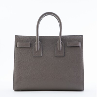 Saint Laurent Classic Sac De Jour Small Grained Leather, Grey | eBay