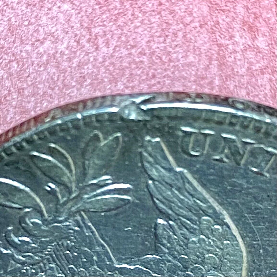 1835 CAPPED BUST HALF, LETTERED EDGE, CRACKED PLANCHET ERROR REV 8:00 - Image 3 of 3