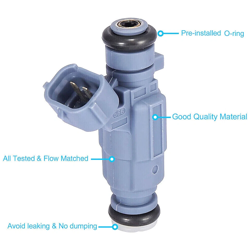 6PCS Fuel Injectors 35310-38010 842-12256 US For 2003-2004-2005 Kia Sorento 3.5L - Imagem 3 de 4