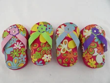 Manicure Pedicure Set Kit Nail Care Tools FlipFlop Flower Case Scissor Nail File