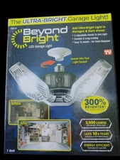 New in Box Beyond Bright LED Ultra-Bright Garage Light - 3 Adjustable Panels