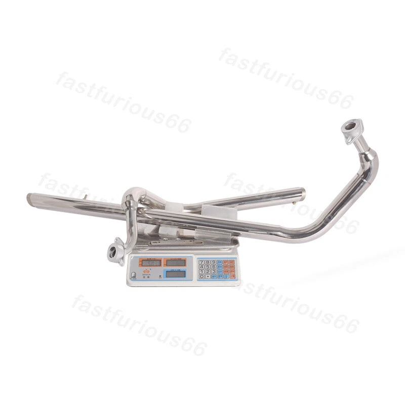 For Yamaha XV1100 XV750 Virago 700 750 Exhaust System Slip On Black Muffler Pipe - Image 2 of 4