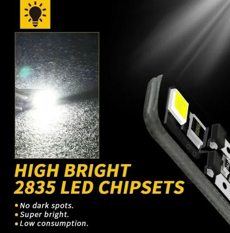 H4 100W SUPERWHITE XENON (472) UPGRADE Headlight Bulbs 12v +501 LED Sidelights B - Image 3 of 4