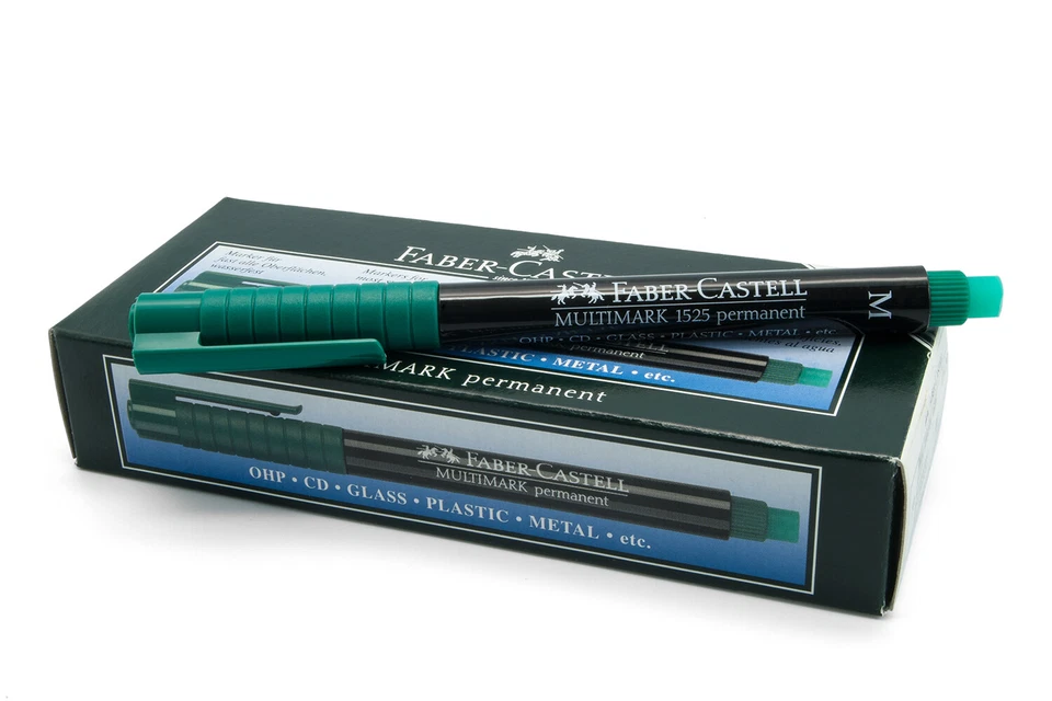 Faber Castell Marker permanent cd marker metallmarker mit Radiergummi wasserfest - Bild 2 von 4