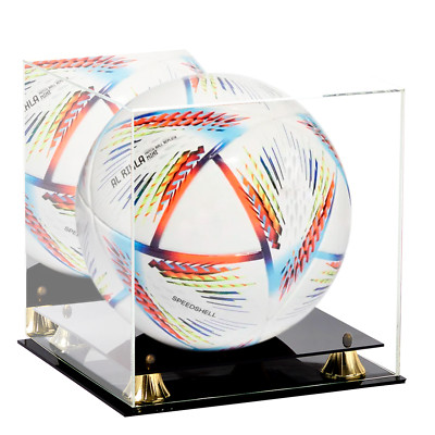 PENNZONI Soccer Ball Display Case, Clear Acrylic Soccer Display Case