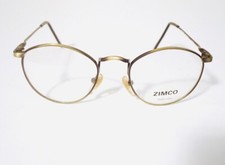 ZIMCO Vintage Eyeglasses Frame London 49-19-140 Antique Gold NOS