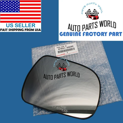 GENUINE OEM TOYOTA 10-13 4RUNNER RIGHT PASSENGER DOOR MIRROR GLASS 87931-35A50