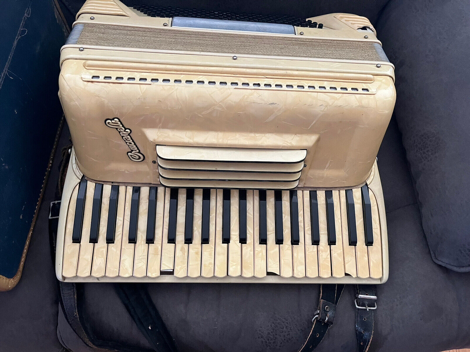 Vintage Crucianelli Pancordion Accordion 42 Treble 120 Bass Made In Italy