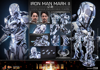 ホットトイズ MMS733D59アイアンマン・マーク2（2.0) Ironman New Hot Toys MMS733D59 Iron Man Mark 2 (2.0) 1/6 Action Figure in