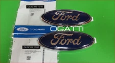 F-150 OVAL EMBLEM BADGE FRONT GRILLE AND TAILGATE 2004-2008 SET-2 OEM BLUE