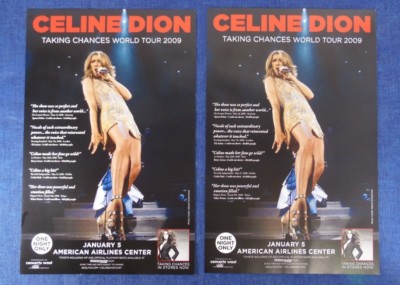 2x Celine Dion Taking Chances World Tour 2009 Dallas Promo Concert