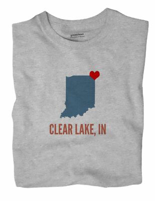 Clear Lake Indiana IN T-Shirt HEART