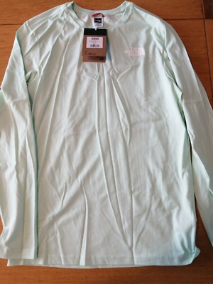 The North Face Herren Langarm Tshirt Misty Jade Größe S Neu mit Etikett