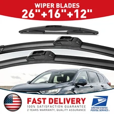 FRONT&REAR Windshield Wiper Blade For Honda CR-V 2017-2023 Set of 26''/16''/12