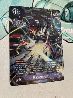 Ravemon EX4-058 SR Alternate Art Digimon CCG | Alternative Being Near Mint