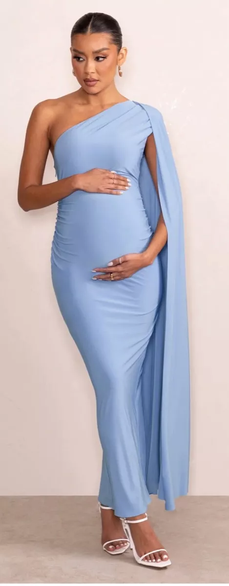 blue baby shower dress