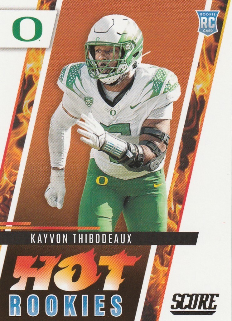 2022 SCORE KAYVON THIBODEAUX DE GIANTS ROOKIE #HR7 HOT ROOKIES SP HOT!