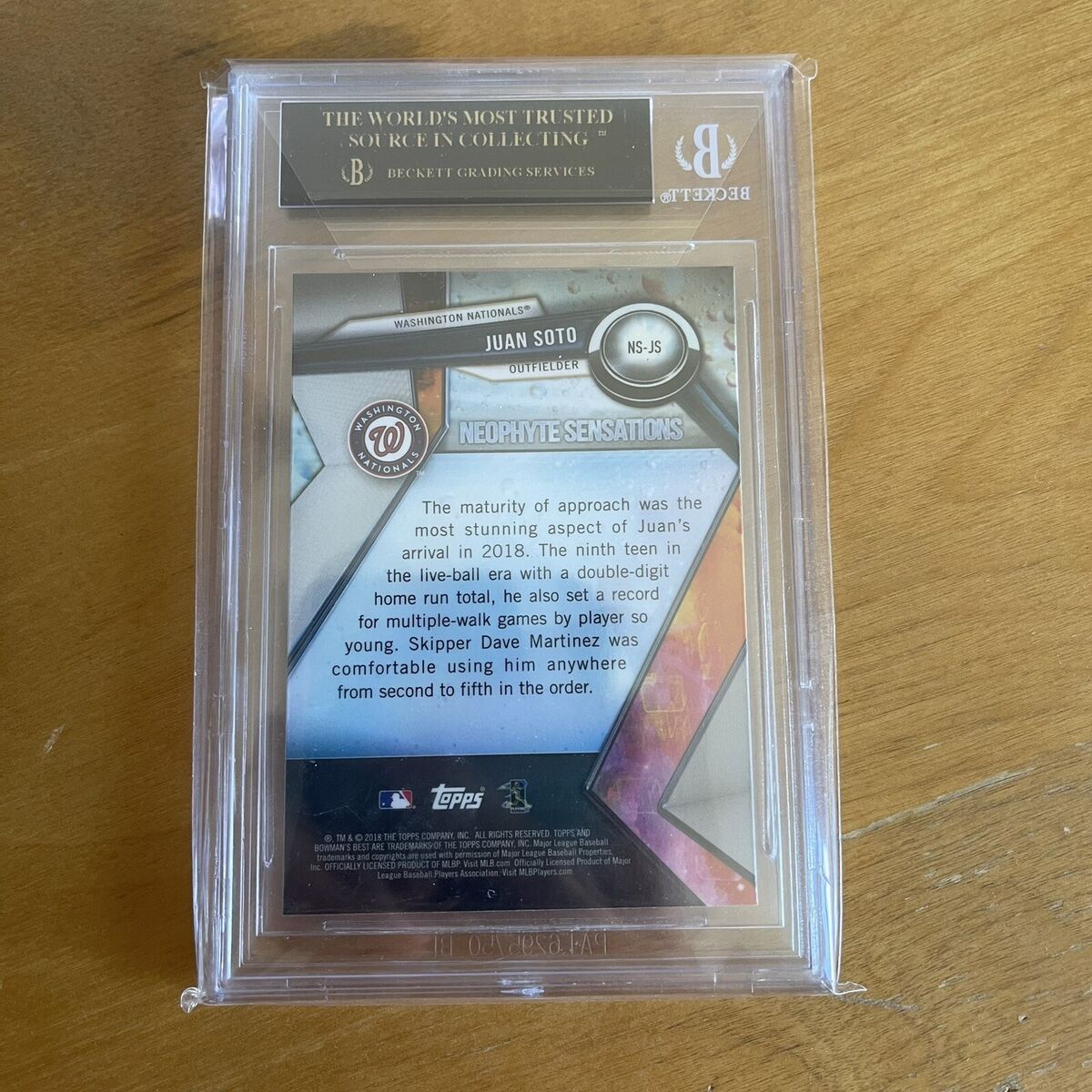 2018 Juan Soto Bowmans Best ROOKIE REFRACTOR BLACK LABEL BGS 2018 Juan Soto Bowmans Best ROOKIE REFRACTOR BLACK LABEL BGS