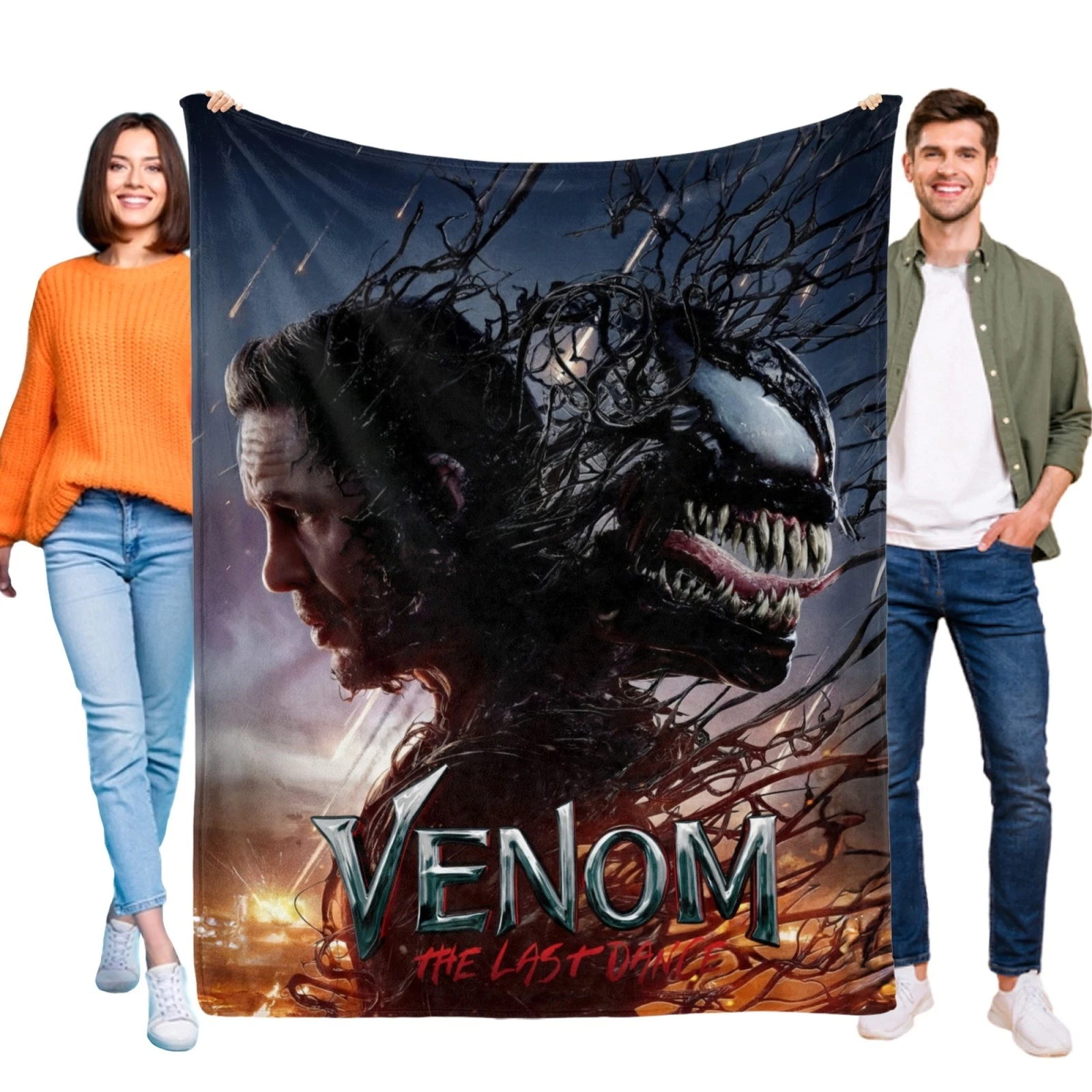Venom Last Dance Fleece Blanket Throw Soft Flannel Bed Blanket