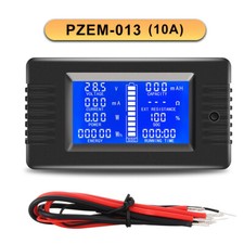 LCD DC Combo Meter 12V 24V / 36V/ 48V Voltage Power Kwh Watt Car Battery Monitor