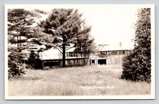 Postcard Michigan RPPC Harbor Beach Property Unknown Unposted EKC Stamp Box