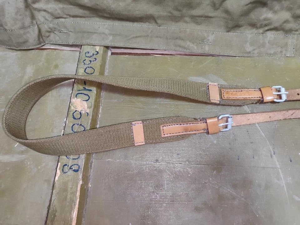 Vintage Sling Carrying Belt , Canvas Strap Russian Soviet Army USSR 1940-60s NOS - Image 2 of 4