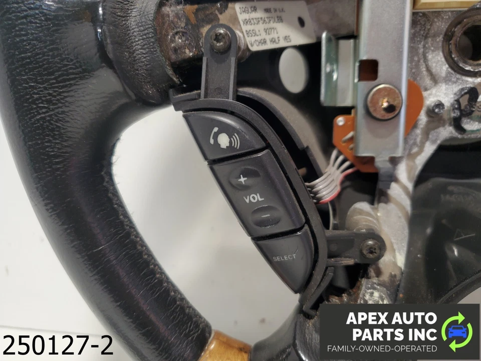 Volante Jaguar S-Type 3.0L fabricante de equipamento original 1999-2002 com madeira - Imagem 3 de 4