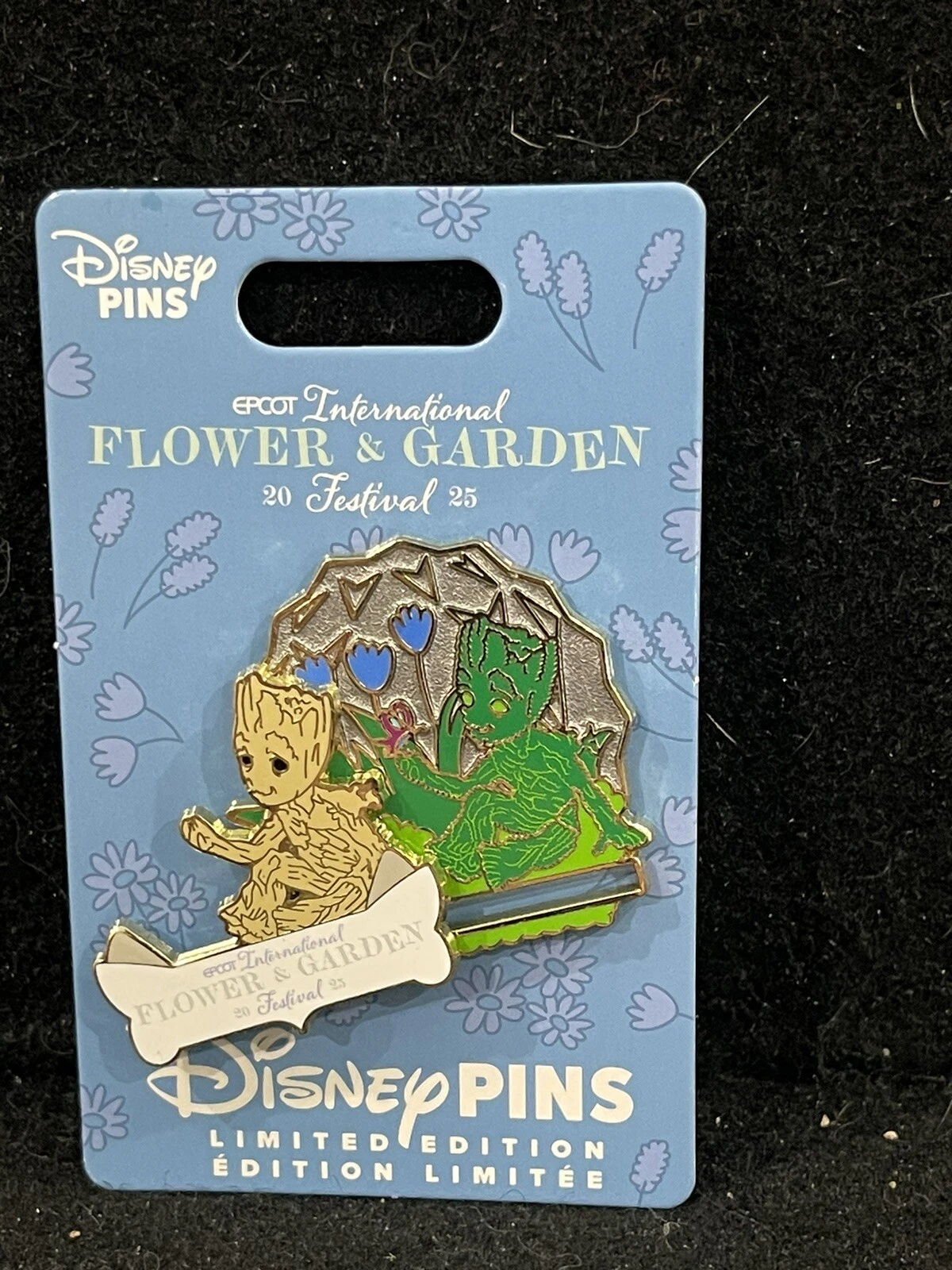 Disney Epcot Flower And Garden 2025 Groot Topiary Slider Pin LE 4000 Pin