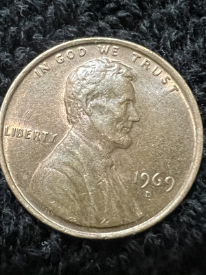1969 D MINT PENNY Floating Roof  Error See Details