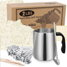 SAEUYVB Candle Making Kit Supplies Natural Candle Wax for Candle Making - Soy...