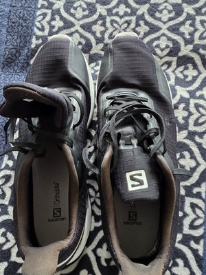 Sportschuhe Gr. 48 von Salomon Supercross 4 Schwarz Weiß