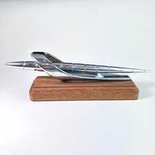 1957 Chrome Studebaker Hood Ornament Original Vtg 1314741 On Wood Base