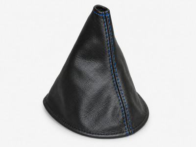 Gear Shift Boot Shift Cover For Toyota Matrix E13 2003-2008 Genuine Leather Stitch Blue