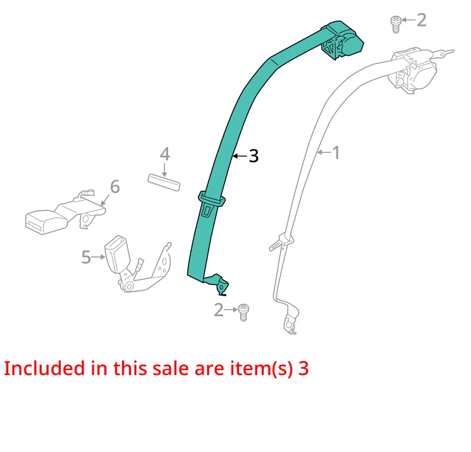 2019 BMW Alpina B7 G12 Rear Seat Belt Retractor Center OEM Used Foto 3 de 4